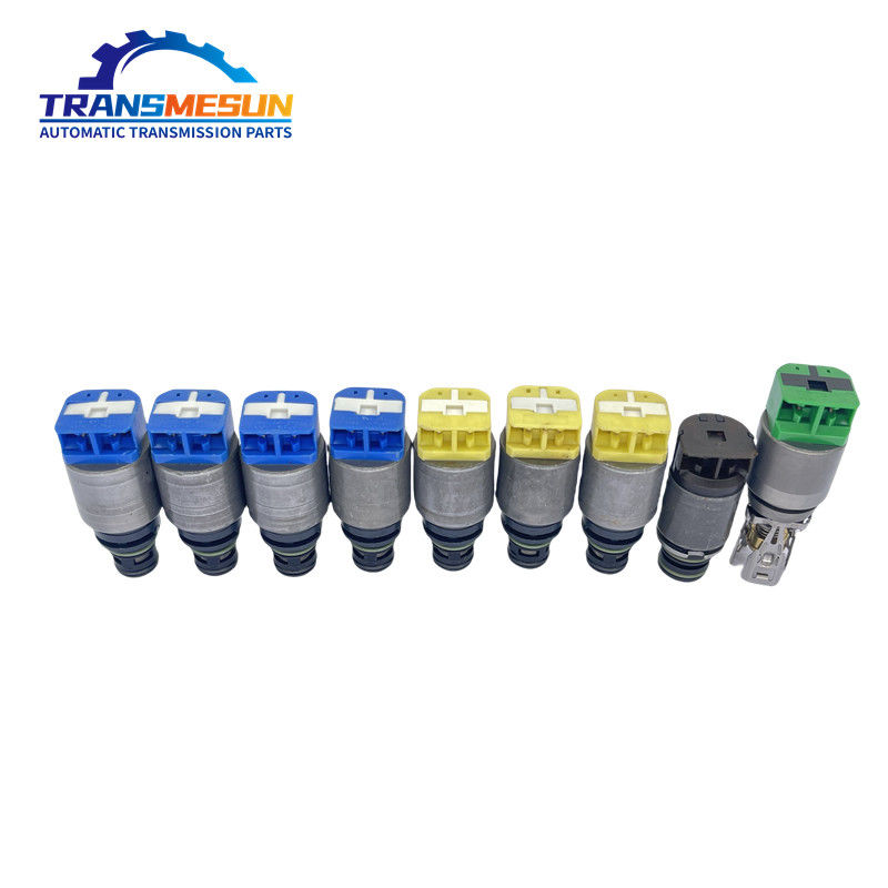 ناقل نقل Transmesun الآلي يأتي في مجموعات من 9 مجموعة إصلاح صمام الكهربائي 8HP-50 لبي ام دبليو 3 سلسلة F30 من OE 050122