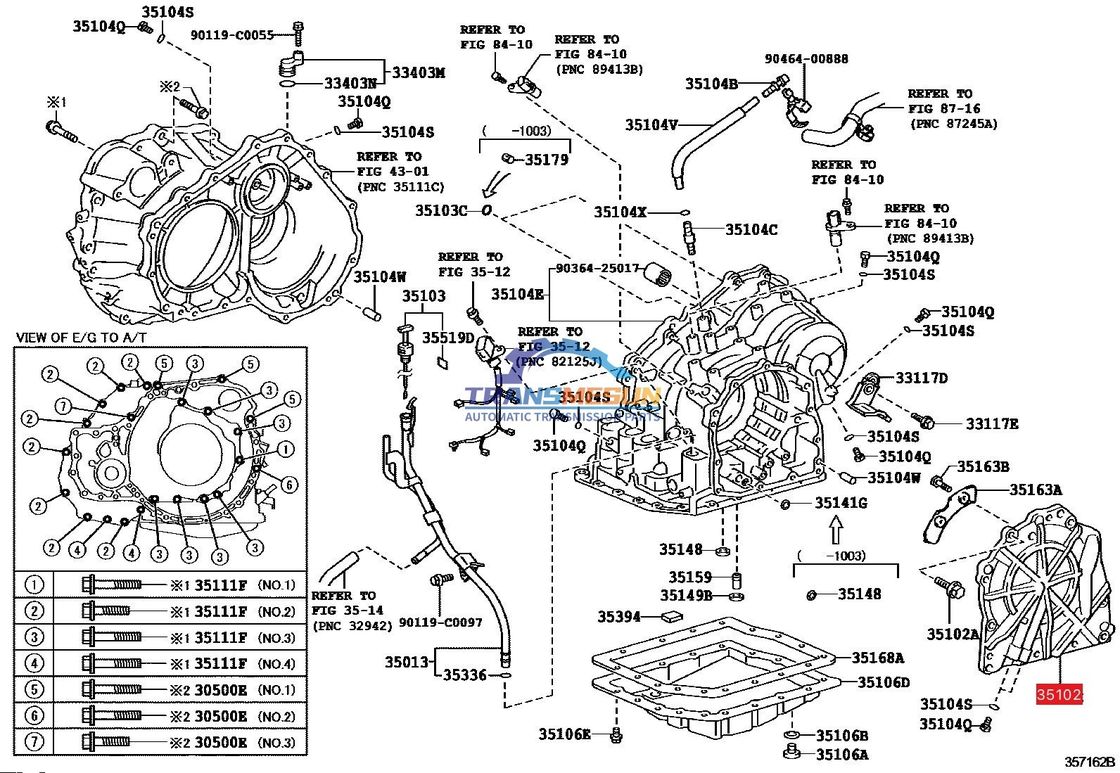 مجموعة غطاء العجلة الخلفية 35102-42010 لسيارة تويوتا RAV4 ذات التروس الأربع سرعات U140F
